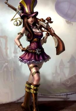 Caitlyn, League of Legends, Steampunk Babe