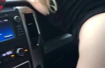 Pussy Fingers In Car. Real