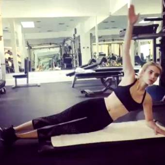 Emma Roberts Working Out