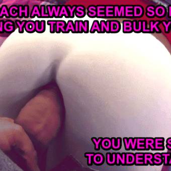 Train and bulk your ass sissy