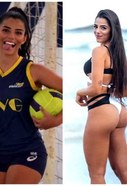 Brazilian Volleyball Player Keyt Alves