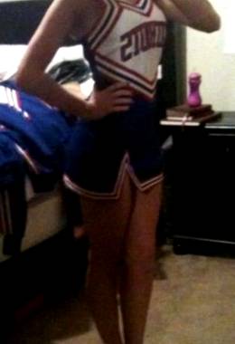I'm a slutty cheerleader for Halloween