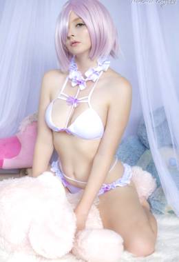 Mashu Had A Lot Of Fun Playing With Her Teddy Bear ~By Mikomin Cosplay