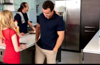 Angel Smalls – Stepsister And Brother Can’t Keep Their Hands Off Each Other At Thanksgiving Dinner