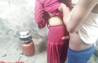 Desi Heena first sex with boy friend in kitchen in clear hindi voice