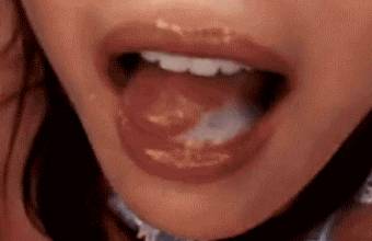Playing With A Mouthful Of Cum