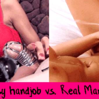 Handjob: Real Man vs Sissy
