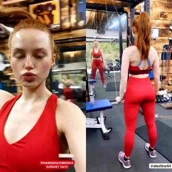 Madelaine Petsch Today’s Workout