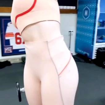 Madelaine Petsch Working Out In Pink Spandex!