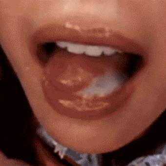 Playing With A Mouthful Of Cum